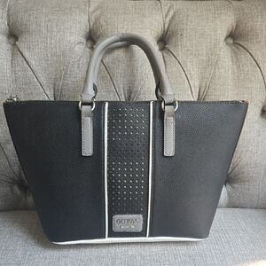Guess Black and Gray Handbag